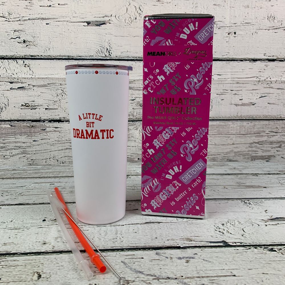 Mean Girls x Dragon‎ Glassware A Little Bit Dramatic Insulated Tumbler 24oz NIB